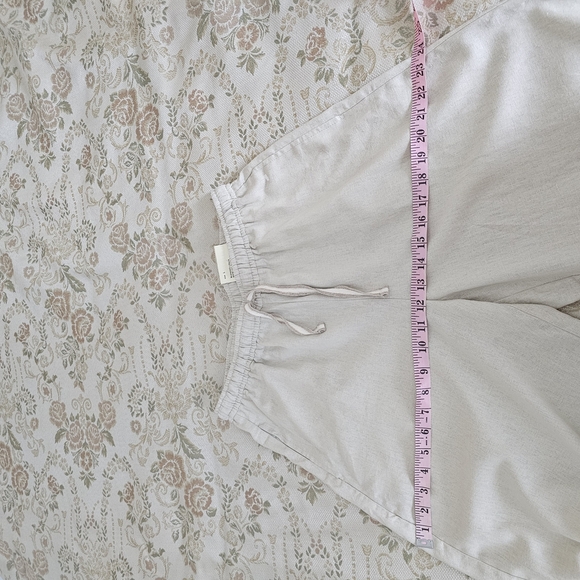 NWT Max Studio London Linen Blend Wide Leg Trousers, Size L - Picture 3 of 5